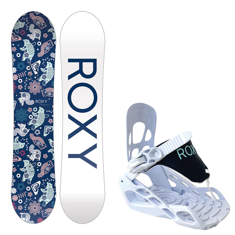 Roxy Kids Poppy Snowboard Package with Bindings image number 1