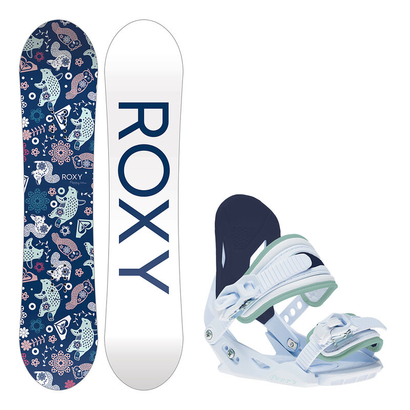 Roxy Kids Poppy Snowboard Package with Bindings image number 2